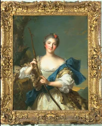 Mademoiselle de Migieu als Diana, 1742